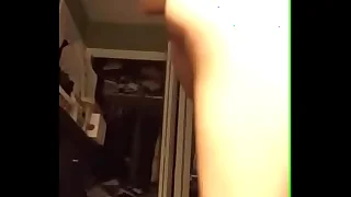 Titillating Asian girl striptease